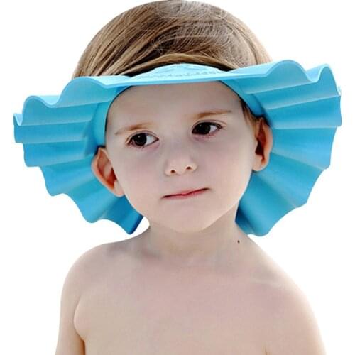 Baby shampoo cap toddler children shower adjustable kids bath visor head baby products cheap stuff ear protection