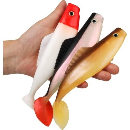 Sougayilang 1pcs 60g 21cm Soft Fishing Lure Big Bait Plastics Baits Sea fishing Artificial Bait Fishing Lures Fishing Tackle