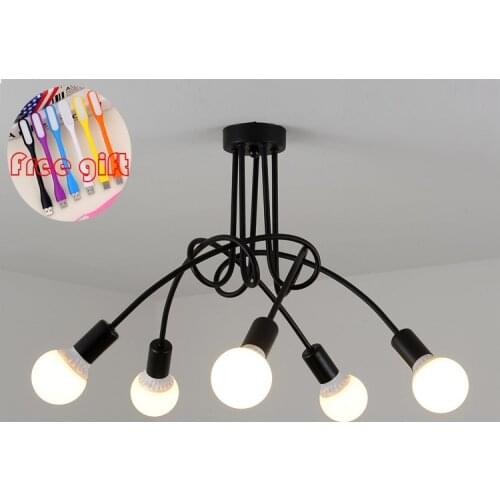 New modern personality creative lamp office chandelier simple lamp Nordic iron lamp room lamp bedroom lamp ceiling lamp