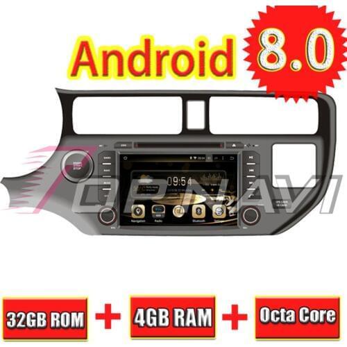 Topnavi 8'' Octa Core Android 8.0 Car GPS Navigation for KIA K3/RIO/K3/Rio/All Pride/All Rio (Indonesia) 2012- DVD Radio Player
