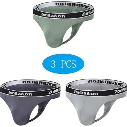 Panties Bikini Thongs G-Strings Men Underwear Unisex Briefs Through Low-Rise