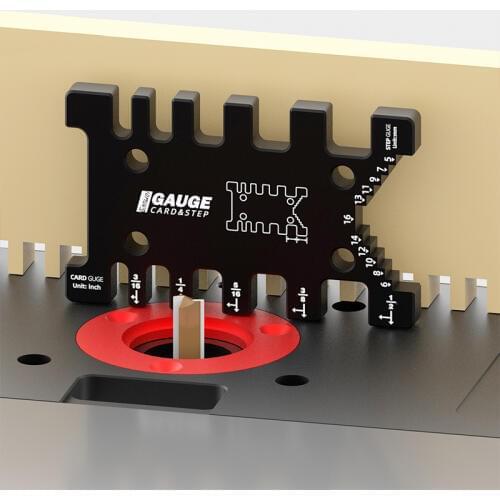 High precision Metric/inch Tenon Gauge For table saw milling machine cutter head height Measuring ruler Woodworking tools