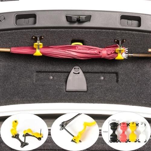 Car Styling Umbrella Holder Automobile Trunk Organizer Car Rear Trunk Mounting Bracket Towel Hook for Umbrella Hanging Hook