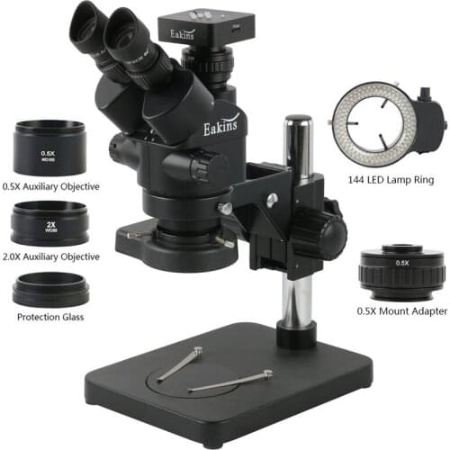 1080P 34MP HDMI USB C Mount Video Camera 7X 45X 90X Simul-Focal Stereo Trinocular Microscope Phone Soldering PCB Repair Tools