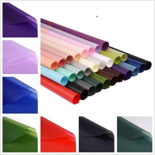 20sheet Solid color waterproof wrapping paper Tissue Paper Flower Gift Packaging Craft Paper Roll