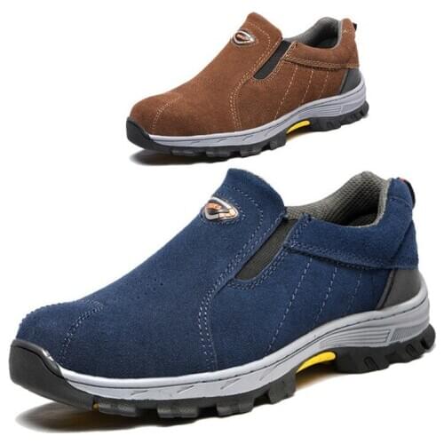 2020 Breathable High Quality Shoes Steel Toe Safety Boots Male Work Sneakers Sports Outdoor Hiking Running High Quality Men Shoe