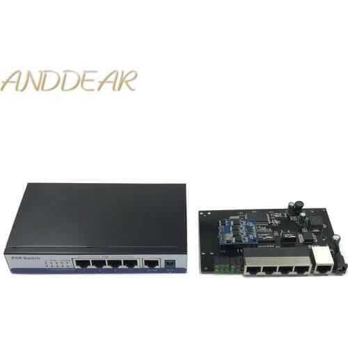 ANDDEAR-10/100 mbps rj45 switch poe 802.3af 8 poort voeding 15.5 w voor ip camera nvr ip telefoon wifi access point poe switch