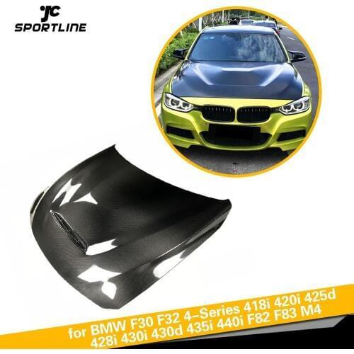 Carbon Fiber Car Racing Hood Bonnet Engine Cover for BMW 3 4 Series F30 F32 F80 F82 F83 M3 M4