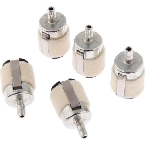 Dophee 5Pcs Chain saw Brush Cutter Earth Auger Water Pump Parts Cotton Wool Fuel Filter Garden Tool Parts