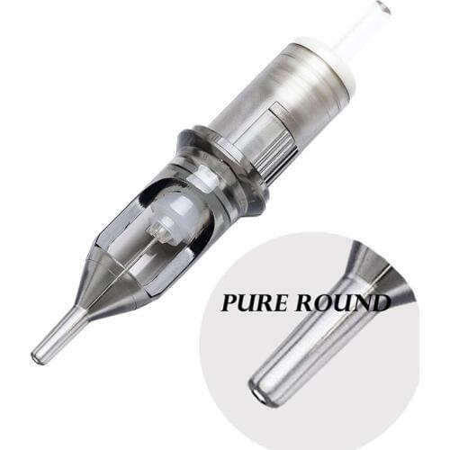 Pure Round Tips Round Liner EZ Revolution Cartridge Tattoo Needles #12 #10 Regular Taper for Cartridge Machines Grips 20 pcs/lot