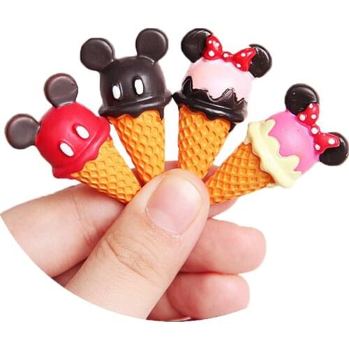 Diy mouse Ice Cream Charms For Slime Polymer Filler Addition Slime Accessories Toys Lizun Powder Modeling Clay Kit For Children