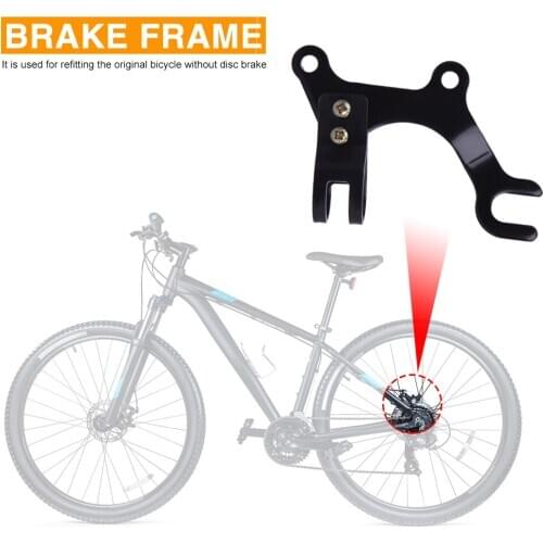 Stainless Steel Bicycle Disc Brake Modification Bracket Frame Adapter Mounting Holder Mountain Road Bike V Brake Converter Rack