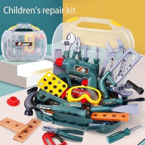Pretend Play Tool Toys Children Simulation Repair Tools Plastic Game Learning Engineering ability training 2020 new toys gift