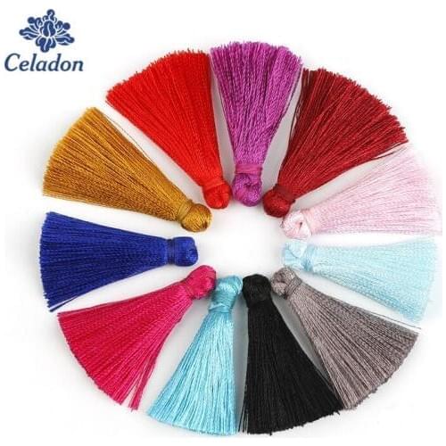 10-20Pcs Handmade Artificial Silk Tassel, Long Brush Charms Pendant for Earring Necklace, DIY Jewelry Making Findings