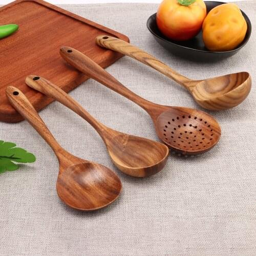 Coffee Honey Spoons Japanese Portable Wooden Cooking Utensil Nonstick Spatula Spoon Food Shovel Chopstick Fork Travel Tableware
