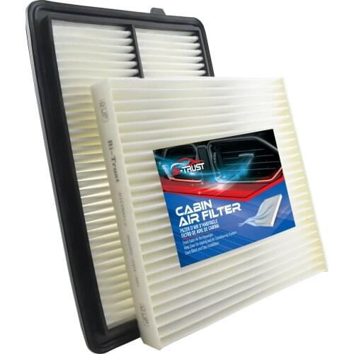 Bi-Trust Combo Set Engine & Carbonized Cabin Air Filter for Acura RDX V6 3.5L 2013-2018 CA11413 17220-R8A-A01