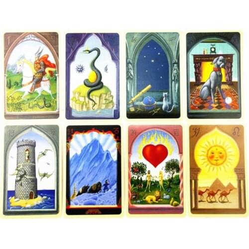 Mystical Lenormand Oracle Cards Full English 36 Cards Deck Tarot Mysterious Divination Family Party Funny Board Game