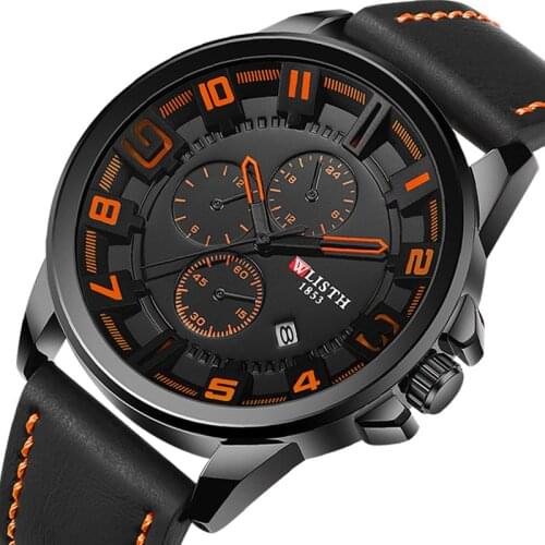 2021 New Mens Student Calendar Stainless Steel Quartz Watch Creative Watch Waterproof Diameter 43mm
