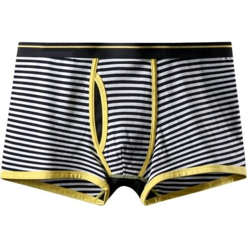 Underwear Male Mens Underwear comforty Men Men striped Shorts cool cotton Underpants