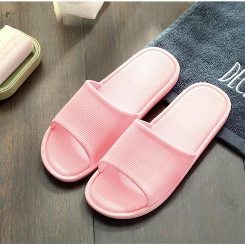 2019 new Summer couple slippers womens indoor comfortable bathroom non-slip light bath home slippers