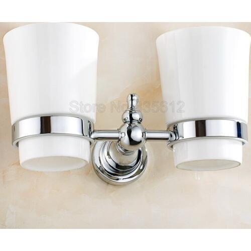 Polished Chrome Wall Mounted Toothbrush Holder Bathroom Accessories Wba908