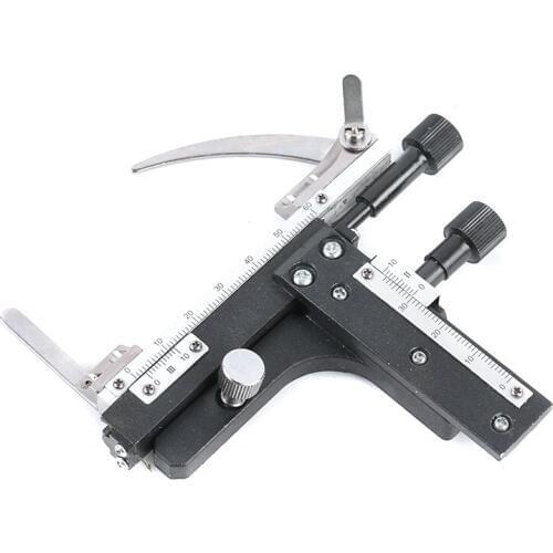 Stage X-Y Movable Stage Attachable Mechanical with 0-60mm Scale Microscope Accessory for Monocular Biological Microscope