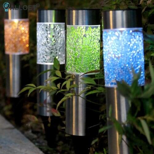 Solar Powered Light Park Garden Path Lawn Decorative Solar Garden Light Fence Garden Lamps Ground Plug Waterproof Path