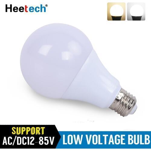 DC AC 12V-85V LED Light Bulb E27 Lamp Bulbs 3W 7W 9W 12W 15W 24W 36W Bombilla For Solar Light Camping 24V 36V 48Volts Lights