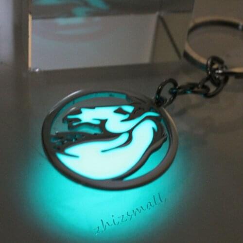 Glowing key chain horse car keychain Horse lovers men Lady couple bag keyring GLOW in the DARK fashion charm Horse head keychain