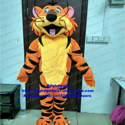 Tiger Tigerkin Tigress Mascot Costume Adult Cartoon Character Outfit Suit Popular Campaign Cartoon Clothing zx1913