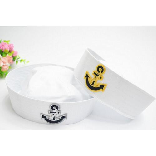 Unisex Sailors Ship Boat Captain Military Hat Navy Marine Skipper Ship Cap Costume Adults Party Fancy Dress for Adults and Kids