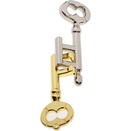 1/set Creative Alloy Interlock Keys Puzzle Educational Toys for Kids Adults