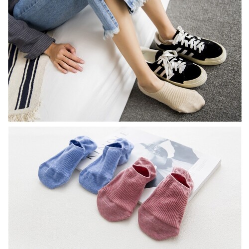 1 Pair Invisible Summer Short Socks Non-slip low cut ankle socks Silicone boat Socks Slipper Socks for Women Girls Wholesale