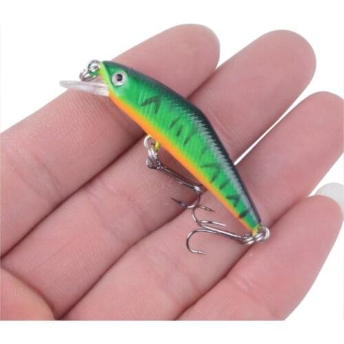 1PCS Minnow Fishing Lure 68mm/2.7g 3D Eyes Artificial Bait Crankbait Wobbler Hard Bait Bass Perch carp Fishing Tackle SwimBait