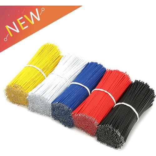 100pcs/lot Pcb Solder Cable Tin-Plated Breadboard Jumper Cable Wire 100mm 24AWG For Arduino Two Ends PVC Wire Electronic