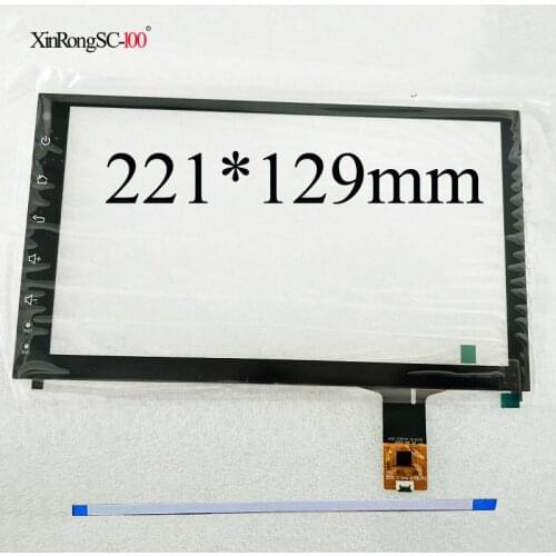 6pin 9 inch capacitive touch screen JTS-004-101 221*129MM 221MM*129MM 6 pin IC:GT911 GT928 for car dvd gps