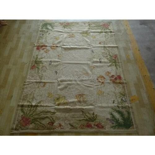 Free Shipping 6'x9' 10K Needlepoint handmade Rugs 100% New Zealand Wool high quality woolen rug