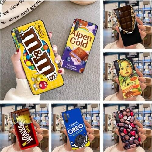 Chocolate Candy Heart Pattern Phone Case For Samsung Galaxy Note20 ultra 7 8 9 10 Plus lite Samsung M21 M31 M30S M51