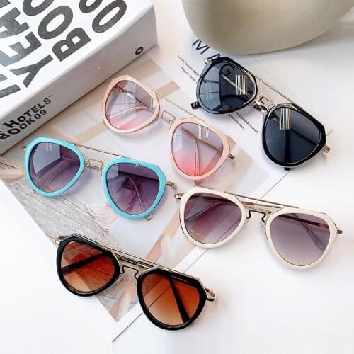 5-12 Children Classic Sunglasses Fashion Boys Colorful Mirror Children Sunglasses Metal Frame Girls Outdoors Goggle Glasses Kids