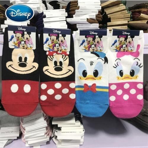 Disney Mickey Minnie Donald Cute Cartoon Cotton Socks Boys Girls Socks