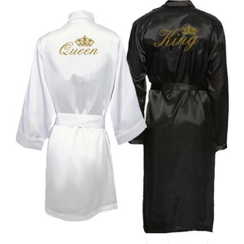 Bride robe King and Queen Bath Robes Couple kimono pajamas Mr. Mrs. Robes Honeymoon wedding Gift for bride groom