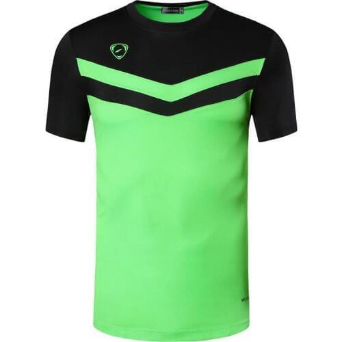 Jeansian Mens Sport Tee Shirt Tshirt T-shirts Tops Running Gym Fitness Workout Football Short Sleeve Dry Fit LSL146 Green