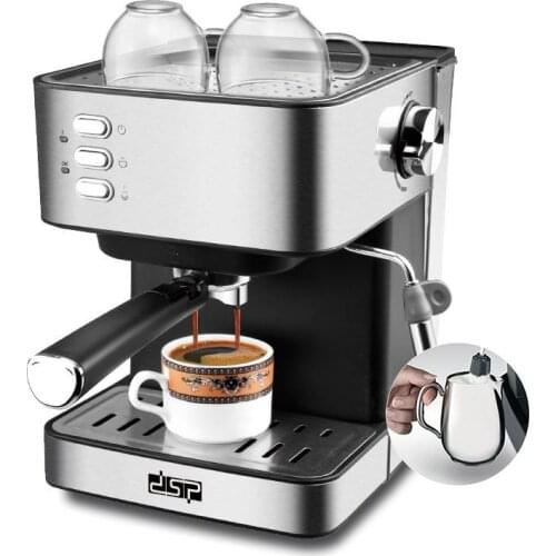 850W 1.6L Coffee Maker Espresso Maker Semi-Automatic Pump Type Cappuccino Milk Bubble Maker Italian Coffee Machine For Home