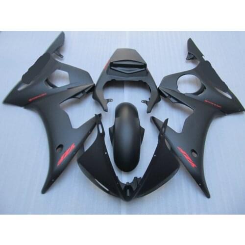 Motorcycle Fairing kit for YAMAHA YZFR6 03 04 YZF R6 YZF600 2003 2004 ABS Plastic TOP matte black Fairings set+Gifts YC04