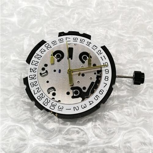 For ETA G10.211 Quartz Watch Movement with Stem & Battery Date at 4’ 6 Pin Watch Repair Parts