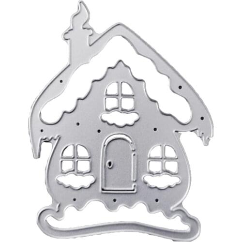 Snow House Metal Cutting Dies Stencil DIY Scrapbooking Album Paper Card Template Mold Embossing Craft Decoration