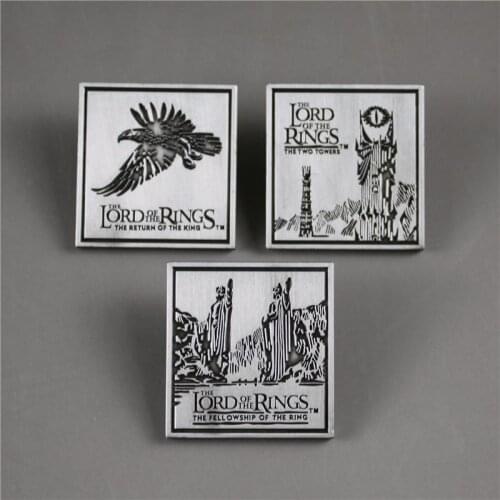 LOTR Vintage Brooch Pin Gates of Gondor Metal Badge Cosplay Jewelry Accessory For Women Men Clothes Backpack Ornament Gift Props