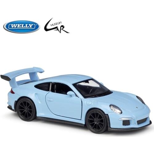 WELLY 1:36 Model Car Simulation Alloy Metal Toy Car Childrens Toy Gift Collection Model Toy Gifts 2016 Porsche 911 GT3 RS