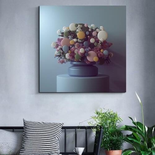 Peter Tarka Cute Flowers Wall Art Canvas Poster And Print Canvas Painting Decorative Picture For Office Living Room Home Decor