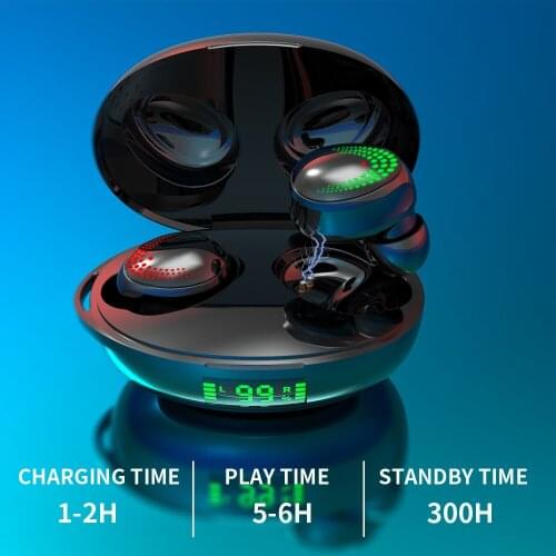 TWS K1 Bluetooth Wireless Earbuds for Mobile Phone Touch Digital Display Sports Earbuds Gaming Headsets Wireless Headphones